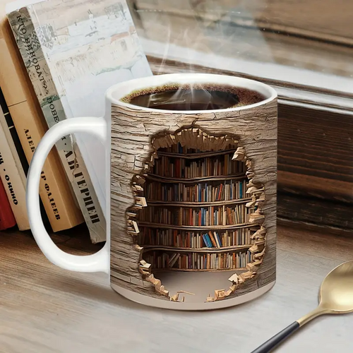 Charming Heat-Activated Mug from the Library