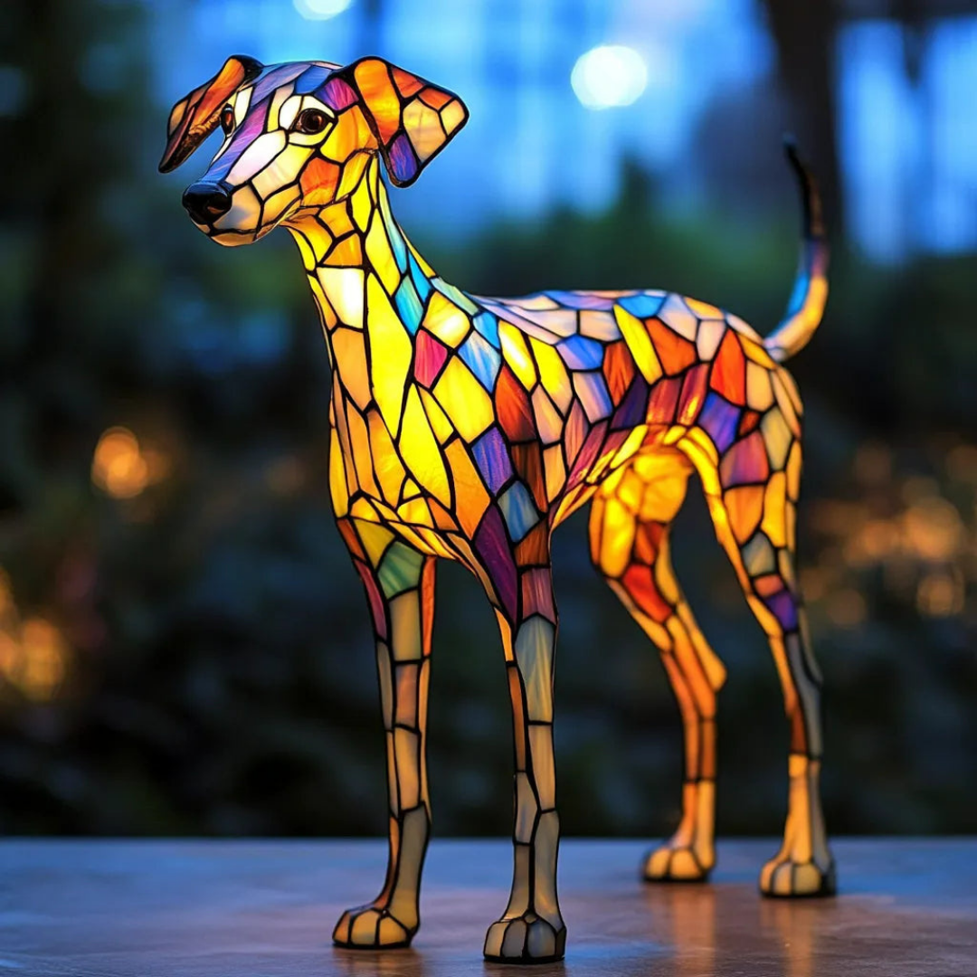 Whippet-Inspired Stained
