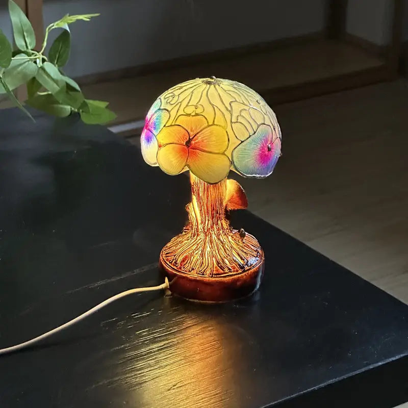 Boho Style Mushroom Flower Lamp