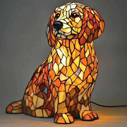 Lily, a spiritual golden retriever sculpture